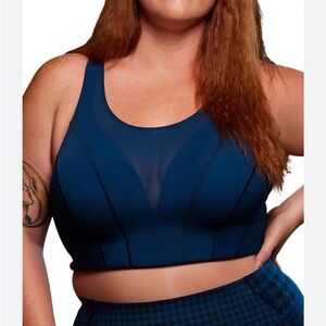 IVY PARK Blue and Black high support Sportsbra